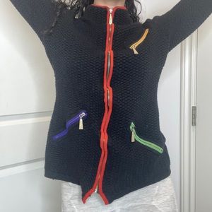 Vintage wool Zipper Jacket